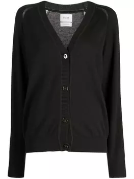Barrie кашемировый кардиган с V-образным вырезом, черный