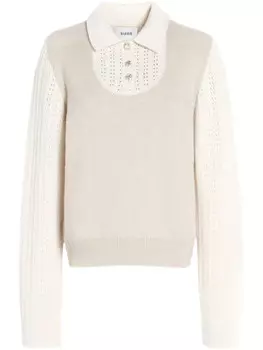 Barrie кашемировый свитер с воротником поло, нейтральный