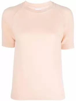 Barrie кашемировый топ с короткими рукавами, оранжевый