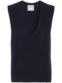 Barrie кашемировый топ с V-образным вырезом, синий