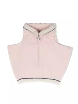 Barrie кашемировый воротник на молнии, розовый