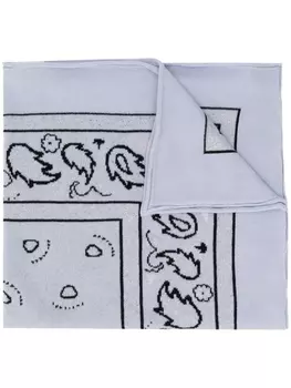 Barrie платок с принтом пейсли, синий