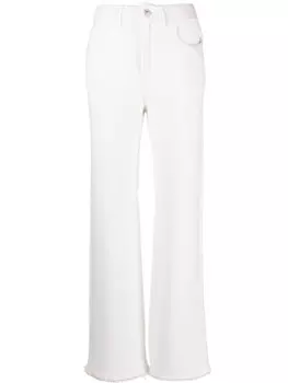 Barrie прямые брюки с эффектом потертости, нейтральный цвет