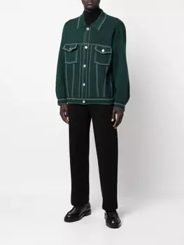 Barrie прямые брюки, синий