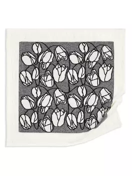 Barrie шарф с цветочным узором, белый