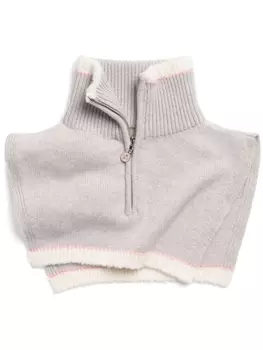 Barrie шарф-воротник из овчины на молнии, серый