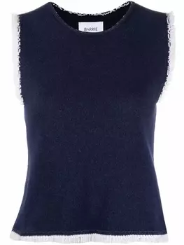Barrie топ с бахромой, синий