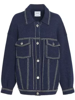 Barrie трикотажная куртка-рубашка, синий