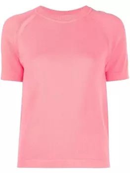Barrie трикотажный топ с короткими рукавами, розовый