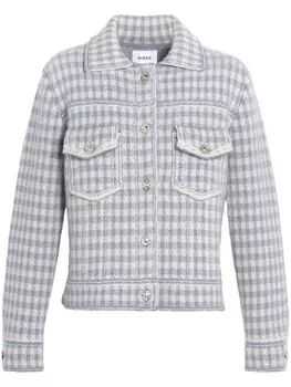 Barrie жакет в клетку гингем, серый