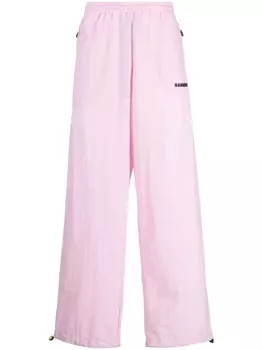 BARROW брюки с эластичным поясом и логотипом, розовый