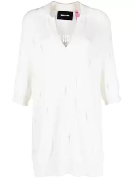 BARROW длинная рубашка поло с эффектом потертости, нейтральный цвет