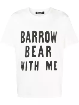 BARROW футболка с графичным принтом, белый