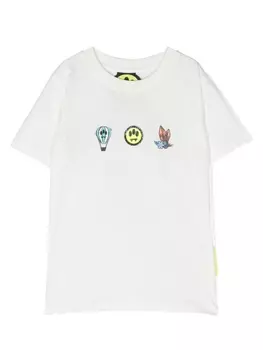 Barrow футболка с графичным принтом и логотипом, белый