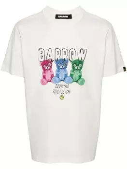 BARROW футболка с логотипом, белый