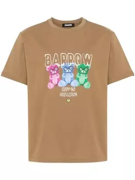 BARROW футболка с логотипом, коричневый