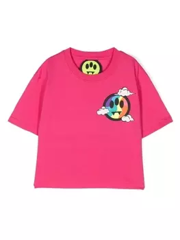 Barrow футболка с логотипом, розовый