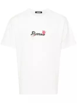 BARROW футболка с принтом, белый
