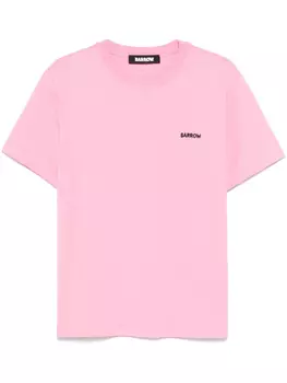 BARROW футболка с принтом, розовый