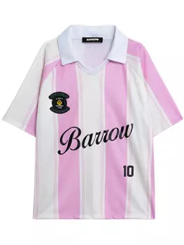 BARROW футболка с принтом, розовый