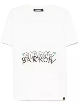 BARROW футболка с принтом, серый