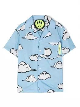 Barrow футболка с принтом, синий