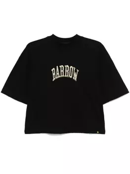 BARROW футболка с вышитым логотипом, черный