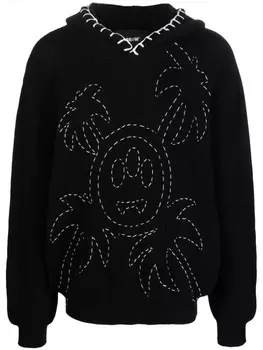 BARROW худи с декоративной строчкой, черный