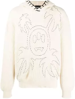 BARROW худи с декоративной строчкой, нейтральный цвет