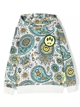 Barrow худи с графичным принтом, белый