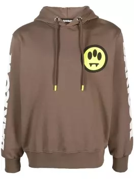 BARROW худи с логотипом, коричневый