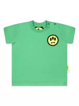Barrow kids футболка из хлопка с логотипом, зеленый