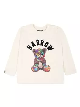 Barrow kids футболка из хлопка с логотипом, нейтральный цвет