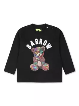 Barrow kids футболка из хлопка с логотипом, черный