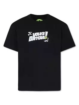 Barrow kids футболка из хлопка с логотипом, черный