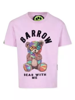 Barrow kids футболка с графическим принтом, розовый