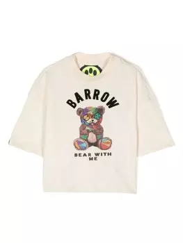 Barrow kids футболка с логотипом, нейтральный цвет