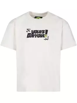 Barrow kids хлопковая футболка с графическим принтом, нейтральный цвет