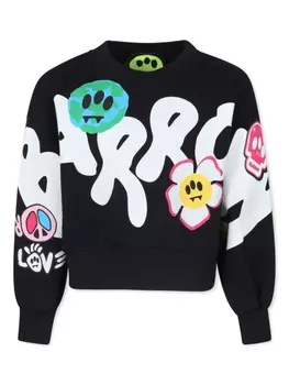 Barrow kids хлопковая толстовка с логотипом, черный