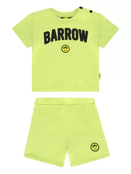 Barrow kids комплект из топа и брюк с логотипом, зеленый