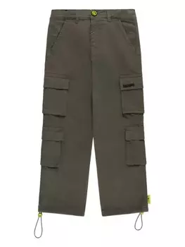 Barrow kids прямые брюки карго, зеленый