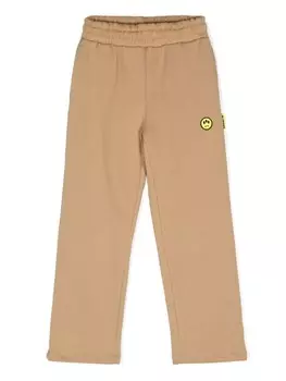 Barrow kids спортивные брюки с логотипом, коричневый