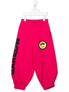 Barrow kids спортивные брюки с логотипом, розовый