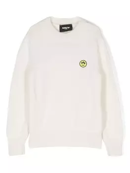 Barrow kids свитер с аппликацией-логотипом, нейтральный цвет