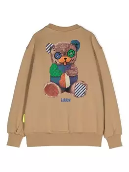 Barrow kids толстовка с логотипом, коричневый