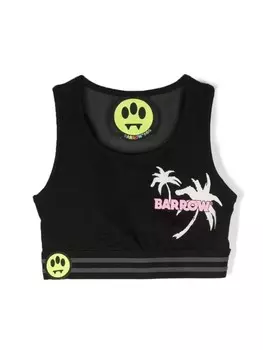 Barrow kids топ без рукавов с логотипом, черный