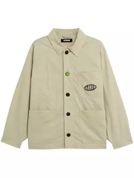 BARROW куртка-рубашка с логотипом, нейтральный