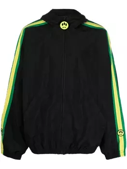 BARROW куртка с полосками и капюшоном, черный