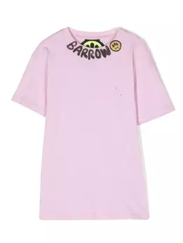 Barrow платье-футболка с логотипом, розовый
