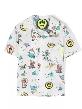 Barrow рубашка с графичным принтом, белый